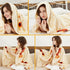 60in LetsFunny Burrito Tortilla Throw Blanket, Double Sided Burrito Taco Tortilla Wrap Blankets, Giant Funny Realistic