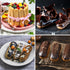 2 PCS Finger Biscuit Silicone Mould, 8 Cavities Non-stick Chocolate Bar Mold for Candy, Eclair, Muffin