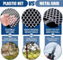 15.7IN 10FT 500GSM White Plastic Chicken Wire Mesh x - for Garden,Poultry,Dogs,Rabbit,Crafts,Agricultural & Floral