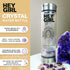 Crystal Water Bottle with Rose Quartz & Amethyst - Reusable Glass Water Bottle, Tea Infuser Mug Tumbler