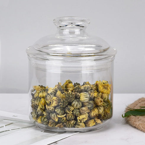 13.5oz Small Acrylic Storage Jar, Airtight Lid with Silicone Sealing Ring for Sugar, Tea, Spices, Bath Salt