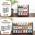 3-Tire Closet, 17"-31" 6-12 Roylvan Expandable Shoe Rack for Adjustable Free Standing Shoe Shelf Storage Fits Pairs