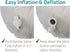 TREKOLOGY Inflatable Neck Pillow for Travel, Ergonomic Design for Comfort and Support