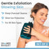 2-Pack 1 1 Japanese Exfoliating Washcloth for Back & Body - Charcoal & Silver Ion Exfoliating Towel with Handles