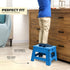 Utopia Home Folding Step Stool, Lightweight Plastic Foot Stool, 9 Inch Height, Holds Up to 300 lbs, Pack of 1 (Blue)