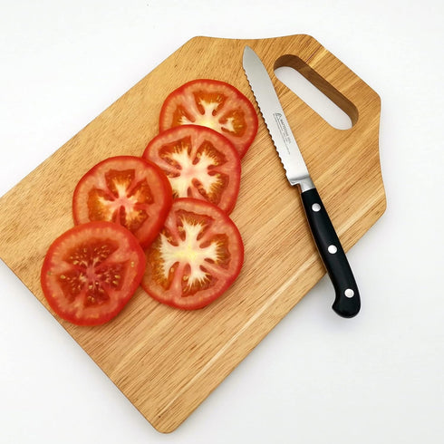 MATTSTONE HILL Serrated Utility Knife, 4.7" German Stainless Steel Kitchen Vegetable Paring Knife