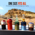 Bottle Cap 2-in-1 Cozy 12 oz, 16oz+ Can and Bottle Sleeve - Insulated Fits Cans, Bottles & Coffee Cups. Keeps Drinks