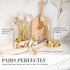 Set 7-Piece White Silicone and Gold Cooking Utensils with Gold Utensil Holder - Silicone Cooking Tools - Ideal