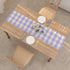 NATUS WEAVER 2 12" 60" Lilac & White Side Buffalo Check Farmhouse Table Runner for Family Dinners or Gatherings Indoor