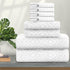Ferdilan 8 Pack Bath Towels Set White,2 Oversized Bath Towels(35"x70"), 2 Hand