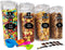 Cereal Containers Storage Set Large (4L,135.2 Oz), Airtight Food Storage Containers for