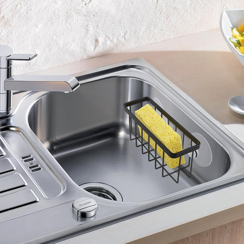 Sponge Holder for Kitchen Sink Suction,Stainless Steel Sponge Holder for Sponges, Scrubbers, Soap, Kitchen, Bathroom