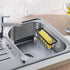 Sponge Holder for Kitchen Sink Suction,Stainless Steel Sponge Holder for Sponges, Scrubbers, Soap, Kitchen, Bathroom