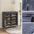 7 36 Cover,110cm*115cm*30cm,Grey Meerveil Shoe Rack Tier Canvas,Shoe Cabinet,Shoe Rack Standing for Living