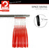 Mawa Euro Series Light Thin Non-Slip Clothes Hanger Style 40/P, Set of 10, Red