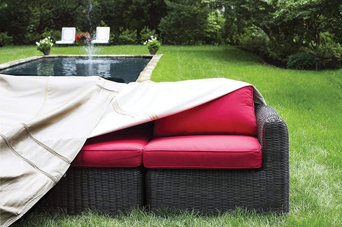 Protective Covers Inc. Modular Sectional Sofa Cover - 12"W x 40"D x 32"H, Gray - 1260