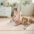 5x7 GarveeHome Scalloped Bow Rug for Living Room, Solid Beige Rug for Dorm, Washable Rugs Soft Low Pile Non Slip