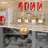 4 Packs Counter Bottles12.4 4 4.6 inch Aminigram Cabinet Organizer Shelf, Acrylic Kitchen Shelves Organizer, Spice Rack