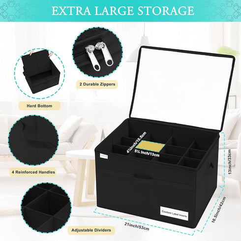 16 Closet, Luvhomee Shoe Storage Organizer, Fits Pairs, Large Shoe Organizer Box for Clear Foldable Shoes Containers