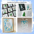 WECKLOM Christmas Tree DIY Kit Sea Glass Pieces for DIY Crafts Christmas Craft DIY Christmas Tree Lights Lamp Christmas