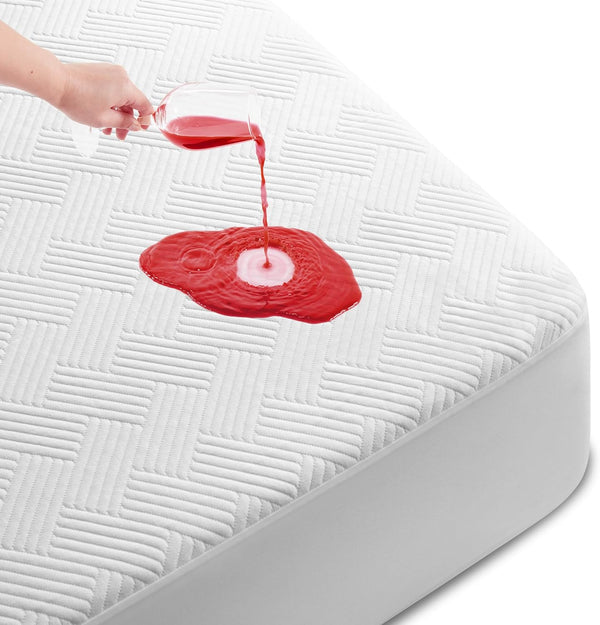 Cozymaker Full Size 100% Waterproof Mattress Protector, Soft Breathable Cooling Mattress Pad Cover with Fitted 8"-21"