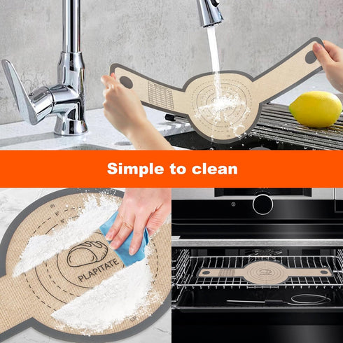 Silicone Bread Sling Dutch Oven Liner, Non-Stick Reusable Oval and Round Baking Mat with Long Handles