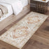 Boho Kitchen Rug, Washable Khaki 2x5 Non Slip Runner, Distressed Tribal Print Laundry Room Rug for Hallway Bedroom