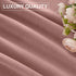 W52 L84, 2 StangH Pink Velvet Curtains for Nursery Bedroom, Room Darkening Privacy Protect Window Treatment Home