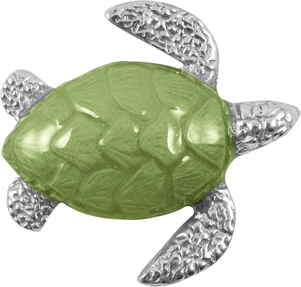 MARIPOSA Green SEA Turtle Napkin Weight | Brillante | Handmade in Mexico | Recycled SANDCAST Aluminum