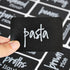 Talented Kitchen 128-Piece Chalkboard Pantry Labels for Containers - 2 x 3 in Black, Water-Resistant Preprinted White