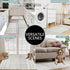 Set 3,Moroccan Boho Kitchen Rugs of Modern Farmhouse Kitchen Mats for Floor,Geometric Pattern Non-Slip Washable Sink