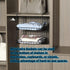 2Pack 11.8in Under Shelf Basket Storage - Metal Under Cabinet Shelf, Hanging Wire Basket Shelves, Undershelf Storage