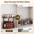 Set 2 2-Tier Countertop, SR22L2BR YATINEY Spice Rack, of Lazy Susan Organizer, Turntable Organizer, Rotating Spice Rack