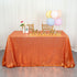ShinyBeauty 60x102-Inch Orange Sequin Rectangular Tablecloth for Party Cake Dessert Table