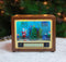 MOMENTS IN TIME Retro Radio with Santas Home Scene 5.5 LED Lighted Musical Christmas Dcor,