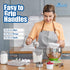EHOMEA2Z Stainless Steel Measuring Cups Set, 4Pc Metal Culinary Gadgets for Kitchen
