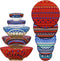 Patelai 10 Pieces Reusable Bowl Covers in 5 Sizes, Stretch Cloth Fabric Food Storage Covers for Leftovers