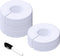 30 Pack White Round Closet Rack Dividers Hangers with 1 Bonus Marker - Clothing Size (Outer 3.5 , Inner 1.38 Diameter)