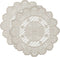 Jayla 2 Pcs Round Lace Placemats for Tables Embroidered Vintage Crochet Floral