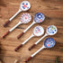 Soup Spoon, Asian Ceramic Spoons with Long Handle, Japanese Soup Spoon Set of 6 for Ramen, Wonton, Dumplings