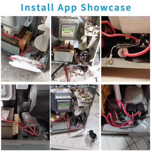 Home Microwave Oven Repair Parts Kits, HV Capacitor, Diode, Slow Blow Fuses for Replacement