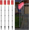 Macarrie 4 Pcs Solar Powered Driveway Markers Reflective Lights Driveway Reflectors on