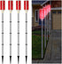 Macarrie 4 Pcs Solar Powered Driveway Markers Reflective Lights Driveway Reflectors on