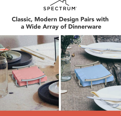 Spectrum Diversified Euro Flat Paper Napkin Holder, Kitchen Décor & Organization