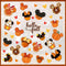 Mfault Hello Fall Cartoon Mouse Window Clings, 4 Sheets Autumn Stickers Decals for Seasonal Home Kitchen Decor