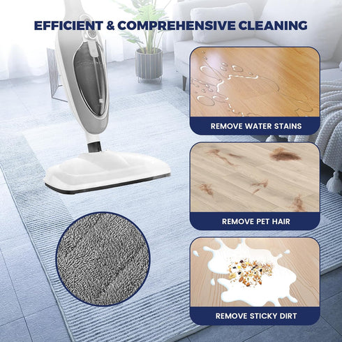 Fanshuge 2Pack GF-6610B/GF-6610Highly Steam Mop Replacement Pads Compatible with GorFanty Steam Mop Model Absorbent