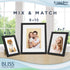 Icona Bay 4x6 Picture Frames (Black, 5 Pack), Modern Style Wood Composite Frames for Table Top or Wall Mount