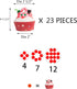 YestBuy 3 Tier Round Cupcake Stand - Acrylic Cake Stand for 23 Cupcakes - Premium Holder for Pastry Parties