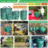 3-Pack 80 (D26, H33 inch) 4 Professional Gallon Lawn Garden Bags Reusable Yard Waste Bags with Gardening Gloves