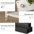 29.1" HET003WT1 Heybly Small Side Table, Tall End Table with Adjustable Shelf, Telephone Table, Nightstand, Accent